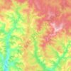 Mapa topográfico Мучан, altitud, relieve
