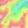 Mapa topográfico Refuge de Larribet, altitud, relieve