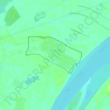 Mapa topográfico Реполово, altitud, relieve