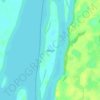 Mapa topográfico Ilha Jujui, altitud, relieve