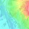 Mapa topográfico Татищево, altitud, relieve