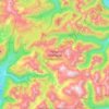 Mapa topográfico Parque Nacional Hornopirén, altitud, relieve