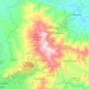 Mapa topográfico Parque Nacional La Tigra, altitud, relieve