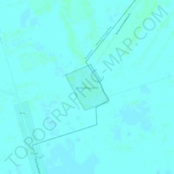 Mapa topográfico Fortin Boqueron, altitud, relieve
