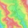 Mapa topográfico Santa Ynez Reservoir, altitud, relieve