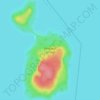 Mapa topográfico Beckwith Island, altitud, relieve