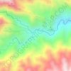 Mapa topográfico China Alta, altitud, relieve