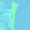 Mapa topográfico Seabrook Beach, altitud, relieve