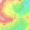 Mapa topográfico Refuge du Mont Thabor, altitud, relieve