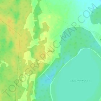 Mapa topográfico Маёвка, altitud, relieve