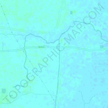 Mapa topográfico River, altitud, relieve