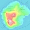 Mapa topográfico Amantaní, altitud, relieve