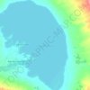 Mapa topográfico Lago Pellegrini, altitud, relieve