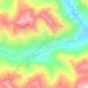 Mapa topográfico Río Azul, altitud, relieve