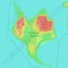Mapa topográfico Christian Island, altitud, relieve