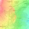 Mapa topográfico Araure, altitud, relieve