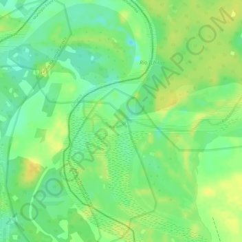 Mapa topográfico Río Ichilo, altitud, relieve