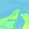 Mapa topográfico Punta Perdices, altitud, relieve