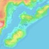 Mapa topográfico Isla Tenglo, altitud, relieve