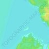 Mapa topográfico Северный березовский остров, altitud, relieve