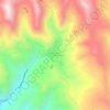 Mapa topográfico Colquechaca, altitud, relieve