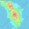 Mapa topográfico Mindoro, altitud, relieve