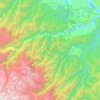 Mapa topográfico Río Tipuani, altitud, relieve