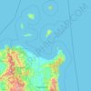 Mapa topográfico Cagayan, altitud, relieve