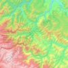 Mapa topográfico Provincia Nor Yungas, altitud, relieve