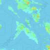Mapa topográfico Masbate, altitud, relieve