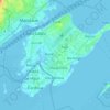 Mapa topográfico Mactan Island, altitud, relieve