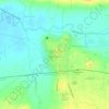 Mapa topográfico Tiawanacu, altitud, relieve